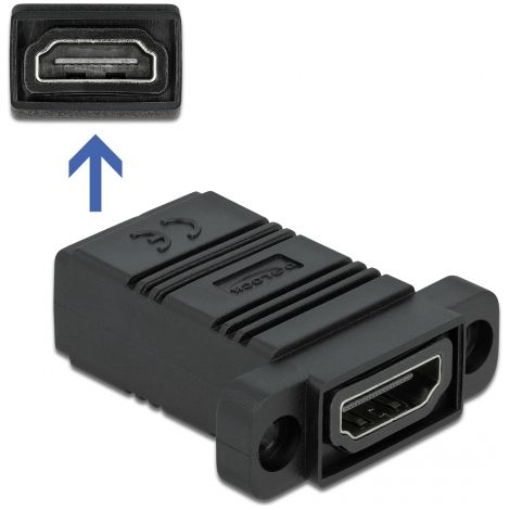 Delock Sistema 45 HDMI Adaptador recto
