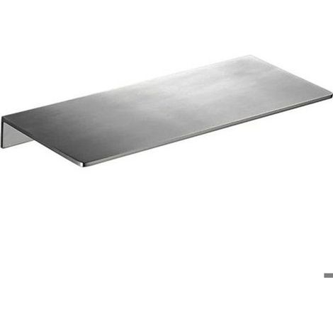 Tablette Murale Adhésive pour Salle de Bains – Petite Etagère Autocollante en INOX - sans Trou Ni Percage,30cm,Argent (1/5)
