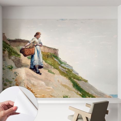 Tapetet Klebetapete für Wohnzimmer Schlafzimmer Küche - Wanddekoration Weibliche Landschaft 152x104 cm (1/5)