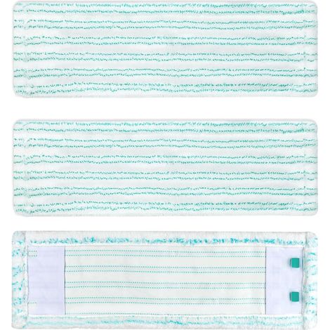 3 Pièces Serpillères de Rechange pour Leifheit Profi XL Micro Duo 47x15cm Housses de Rechange pour Leifheit Profi XL Cotton Plus, Housse de Rechange en Microfibres pour Tous Les Types de Sols (1/5)