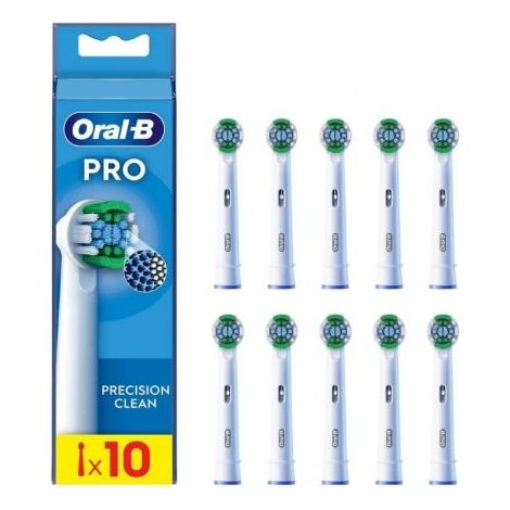 Cabezal de Recambio Braun para cepillo Braun Oral-B Pro Precision Clean/ Pack 10 uds