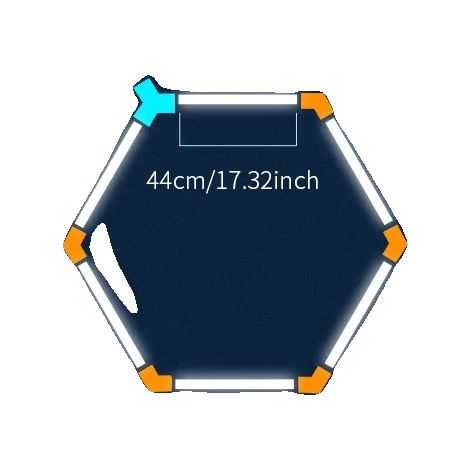 Plafoniera a LED per garage, design esagonale, a basso consumo energetico, HC-9784 (1/2)