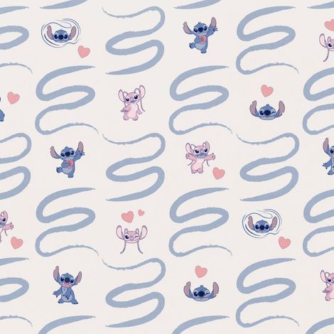 papier peint panoramique Lilo et Stitch bleu - Komar (1/5)
