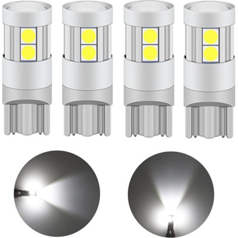 T10 Ampoule LED 5W, 12V 24V Blanc 6000K, Avec Projecteur Objectif (4 pcs) (1/5)