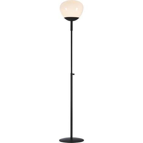 Markslojd RISE Lampadaire Globe 1 Lumière Noir, Blanc (1/3)