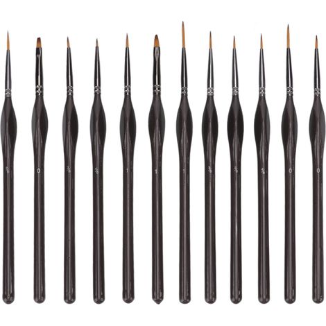 Pinceaux de précision de différentes tailles, très absorbants, faciles à nettoyer, ensembles de pinceaux en nylon et en laine, adaptés à la peinture. (1/5)