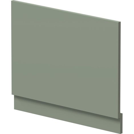 Hudson Reed MFC Straight Bath End Panel and Plinth 560mm H x 700mm W - Fern Green (1/2)