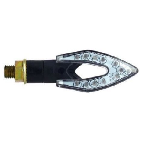 Paire de mini clignotants LED boomerang - noir (1/2)