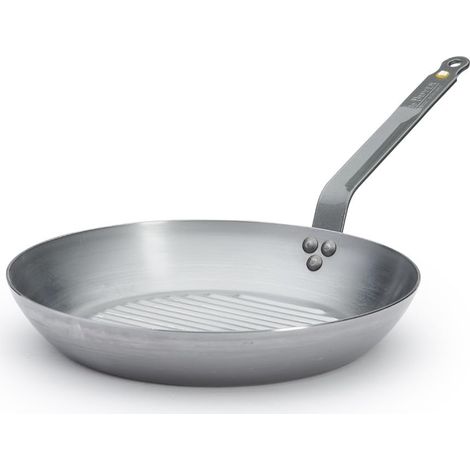 Padella per grigliare De Buyer Mineral B Element 32 cm in ferro rigato (1/5)