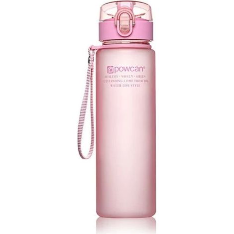 Bouteille d'eau sans BPA Bouteille d'eau de sport en plein air Rose 560 ml