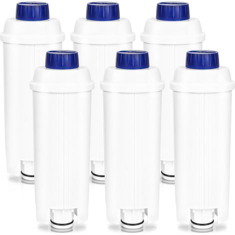 Randaco Wasserfilter für Delonghi Kaffeeautomaten-Wasserfilter kompatibel für DLSC002 ECAM ETAM 60 Liter Wasser mit Aktivkohle 6er