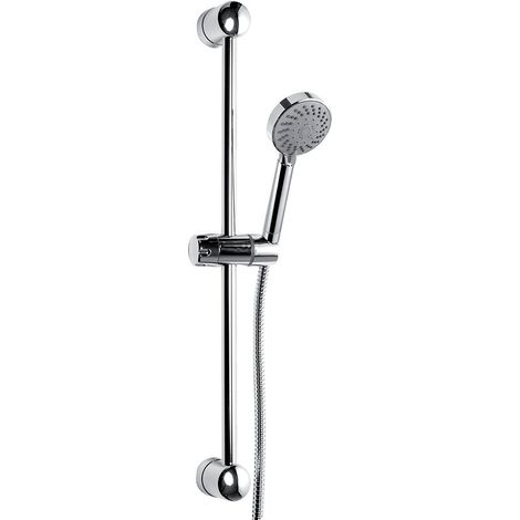Ensemble de douche sur barre 5 jets Thor chromé - DISFLEX
