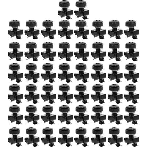 Unomor Lot de 50 vis et écrous à cage M6 écrous à clip en (1/5)