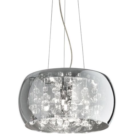 Ideal Lux Audi-80 - 5 leichte runde Decke Anhänger Smokey, G9