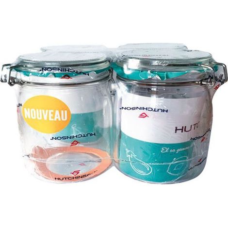 Lot 4 Bocaux Verre 1l Conservation Alimentaire Hermétique - Hutchinson