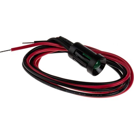 Voyant LED lumineux Vert RS PRO, dia. 8mm, 24V c.c. ( Prix pour 1 )
