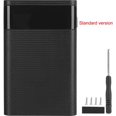Boîtier de batterie portable DIY KA4 ABS qualité supérieure 4 x 18650 sans soudure, kit de boîtier d'alimentation mobile pour charge (1/5)