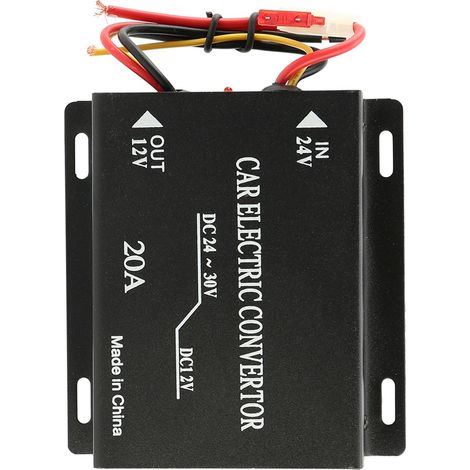 20A 24V auf 12V Abwärts-Spannungswandler für Fahrzeuge, Hochleistungsnetzteil, DC-DC-Wechselrichter (1/5)