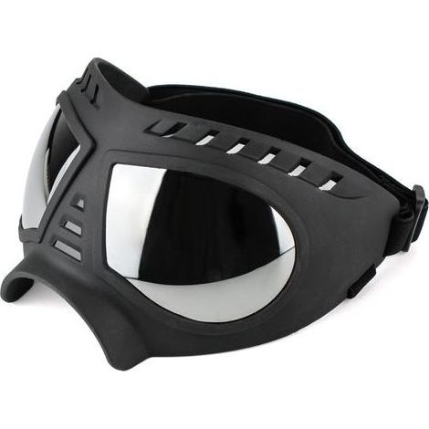 Lunettes de protection pour chiens moyennes à grandes lunettes de soleil UV pour chiens coupe-vent et neige à monture souple pour la Protection des yeux des chiens à long museau (1/5)
