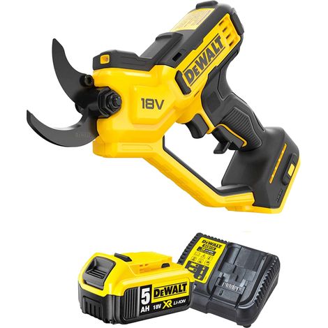 Dewalt – Sécateur électrique 18V DCMPP568P1QW – Diamètre de coupe 38mm – Batterie 5Ah Li-ion – Moteur Brushless pour coupe précise