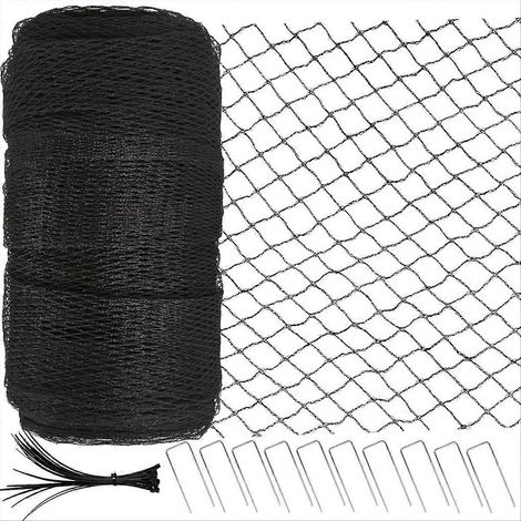 Filet de jardin 4x 10m extra Strong tissé maille oiseau Netting pour Fruit arbre plantes et Vegetables Reusable maille (1/5)