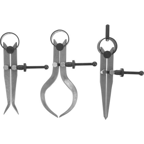 Compas à pointes de 10 cm (4 pouces) pour le travail du bois - Compas de dessin à pointes de 10 cm (4 pouces) - de menuisier en métal pour le dessin géométrique (1/5)