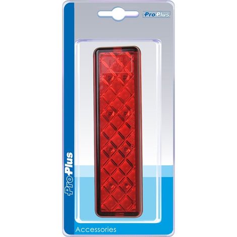 Fanale posteriore 1224v 2 funzioni 135x38mm led con supporto nero in blister (1/5)