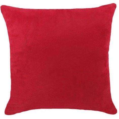 Housse de coussin en velours double face - 45 x 45 cm / 60 x 60 cm - Blanc-Red-60x60cm (1/5)