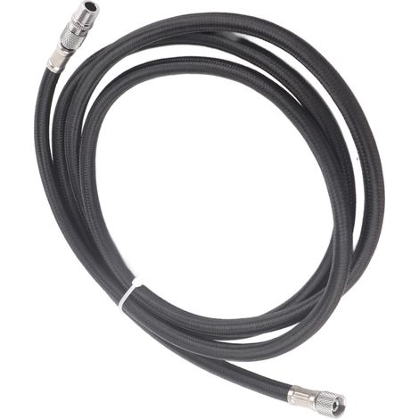 Tuyau d'aérographe universel 1,8 mètres avec raccord 1/8 pouce, flexible nylon résistant pour peinture (1/5)