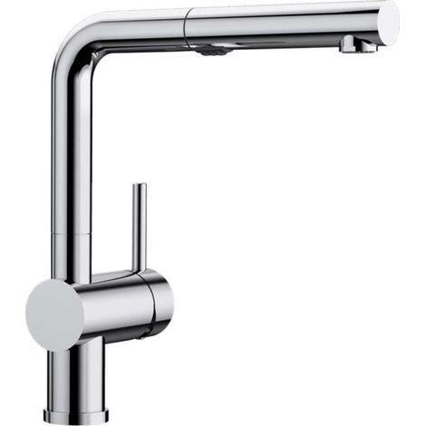 Blanco Linus S - Spültischarmatur mit ausziehbarer Brause, Chrom 518406 (1/5)