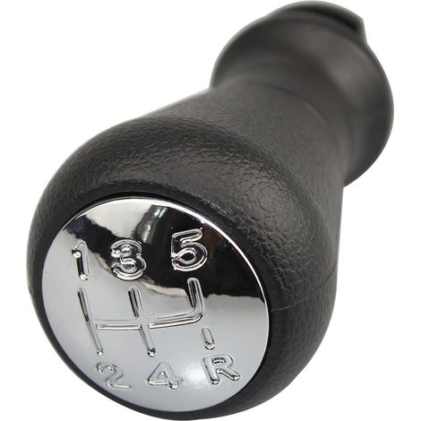 Suitable for Peugeot 206 and 307, black gear knob modification parts, not engraved, full gloss knob + adapter (one set).--BIEMMEDUE (1/4)