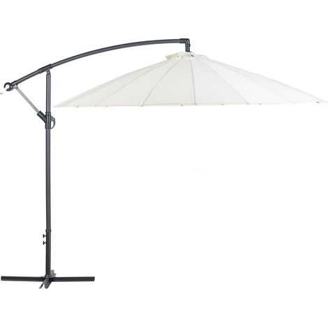 Ombrellone Moderno da Giardino Cantilever ø 268 cm Beige Calabria II (1/5)