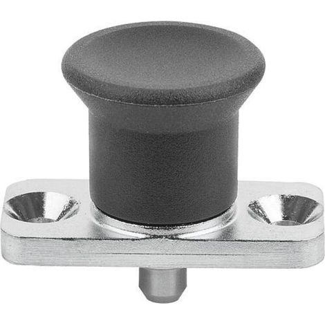KIPP Arretierbolzen Mini mit Anschraubflansch Gr. 3 D=10 S=10 L4=10 A=38 Form (1/4)