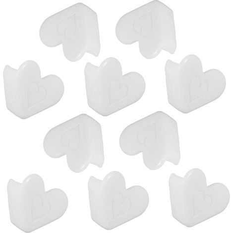 10 protège-coins pour meubles, blanc, pour meubles et tables (1/5)