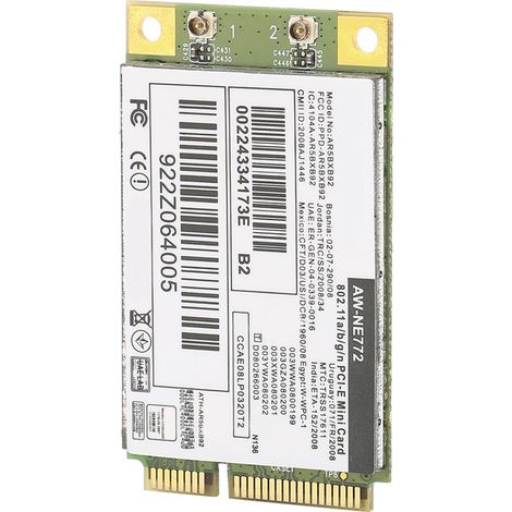 Carte réseau sans fil AR9280 AR5BXB92 double bande 5G, prise en charge sans pilote pour les fournitures informatiques UBNT (1/5)