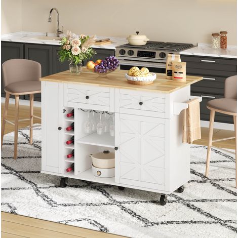 mobile contenitore 120x45 con piano pieghevole bianco OKMYHOME (1/5)