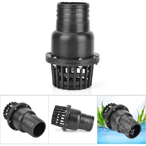 Clapet anti-retour plat en PVC noir pour pompe à eau, basse pression, machine à fluide (3 pouces) (1/5)