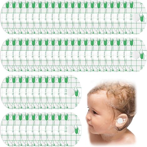 60 Pcs Protection Oreille, Autocollants Imperméables pour Oreilles de Bébé (1/5)