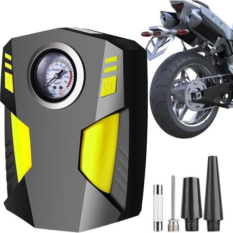Pompe à air portable pour voiture, compresseur d'air à affichage numérique de 12 V, pompe à air électrique avec pneus pour voiture, vélo, natation, Gio (1/5)