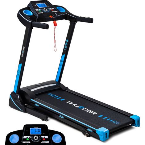 Tapis de course électrique Thunder® ICON-BLUE pliable (1/5)