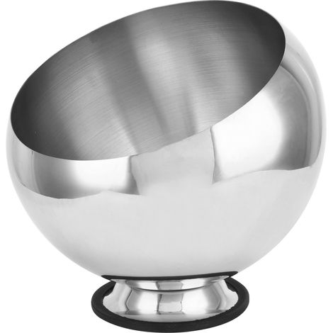 Bol à assaisonnement en acier inoxydable pour fondue chinoise, récipient à assaisonnement pour restaurant, pot à sauce avec base argentée (1/5)