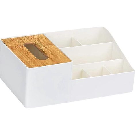 Boîte de rangement pour fournitures de bureau, mouchoirs en papier, boîte de rangement pour produits cosmétiques, en polypropylène (PP), pour la maison (1/5)
