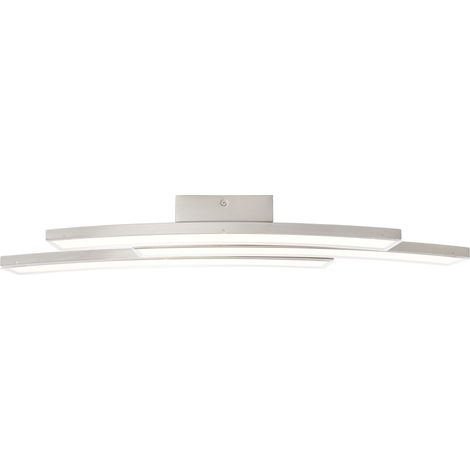 BRILLIANT Lampe Elaine LED Wand- und Deckenleuchte 3flg nickel matt
