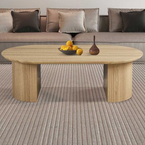 Table basse Lagos - 120x70x38cm - décor chêne (1/5)