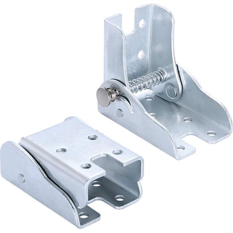 Set mit 2 selbstverriegelnden 90°-Scharnierbeinen, klappbaren selbstverriegelnden Scharnieren, klappbaren Tischbeinen, Tischbeinscharnieren, Bettbeinen, klappbaren Werkbänken usw. (Stahl)