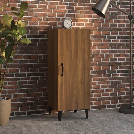 Buffet Chêne marron 34,5x34x90 cm Bois d'ingénierie (1/5)