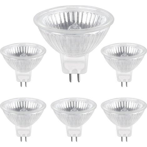 Ampoule Halogene GU5.3 50W 220V, 680lm Blanc Chaud 2700K Dimmable, Ampoule Spot Halogène MR16, pack de 6 (1/5)