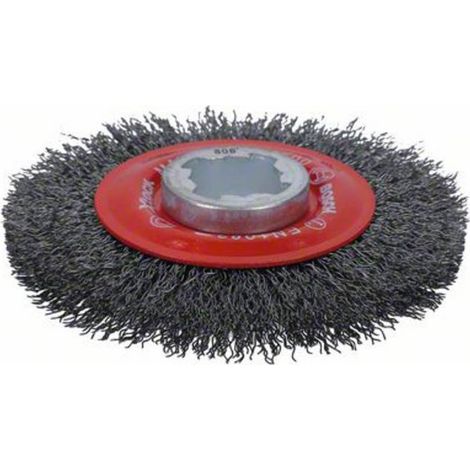 Bosch Professional 2608620732 Spazzola a Disco Ondulato Clean, per Metallo, X-Lock, Ø 115 mm, Spessore Filo 0.3 mm (1/5)