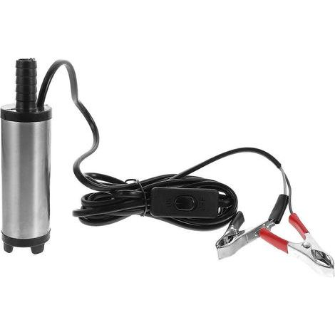 Tauchpumpe für Dieselkraftstoff und Wasser (1 Stück) – Elektrischer Saugheber – 15 x 4 cm – Silber (1/3)