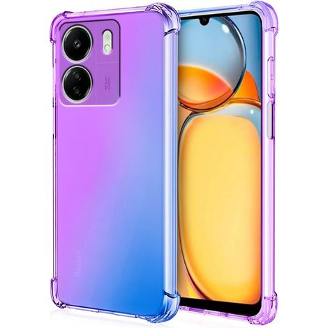 Fallfeste Schutzhülle mit Farbverlauf für Xiaomi Redmi 13C / Poco C65, Lila / Blau (1/4)